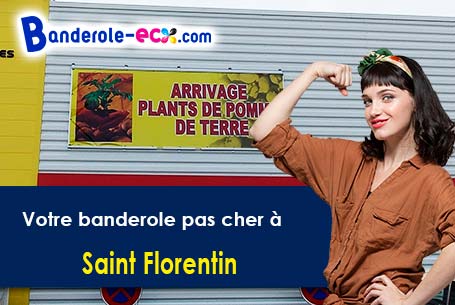 Création graphique gratuite de votre banderole publicitaire à Saint-Florentin (Yonne/89600)