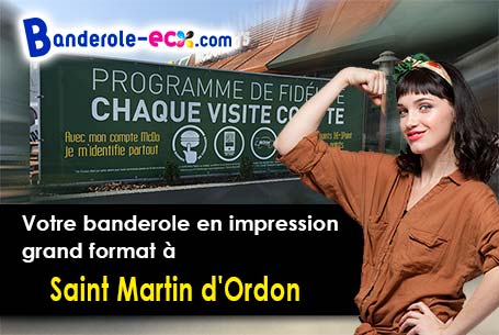 Création graphique inclus pour votre banderole personnalisée à Saint-Martin-d'Ordon (Yonne/89330)