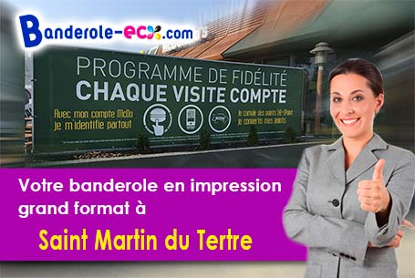 Création graphique gratuite de votre banderole publicitaire à Saint-Martin-du-Tertre (Yonne/89100)