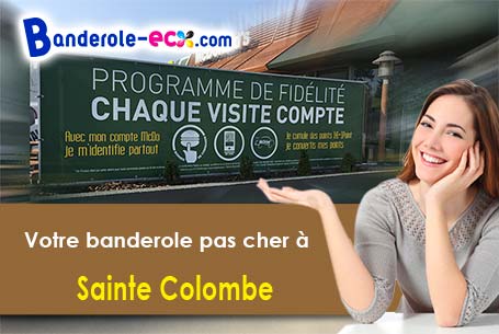 Création graphique inclus pour votre banderole personnalisée à Sainte-Colombe (Yonne/89440)