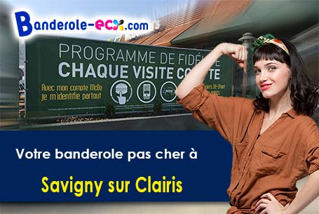 Création graphique gratuite de votre banderole pas cher à Savigny-sur-Clairis (Yonne/89150)
