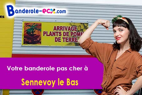 Création graphique gratuite de votre banderole pas cher à Sennevoy-le-Bas (Yonne/89160)