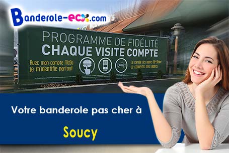 Création graphique inclus pour votre banderole publicitaire à Soucy (Yonne/89100)
