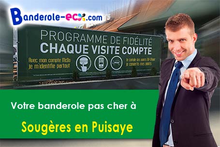 Création graphique inclus pour votre banderole pas cher à Sougères-en-Puisaye (Yonne/89520)