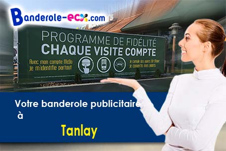 Création graphique inclus pour votre banderole personnalisée à Tanlay (Yonne/89430)