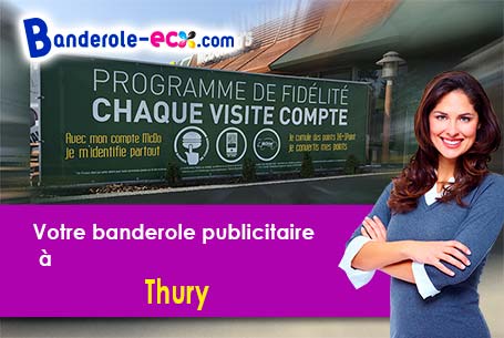 Création graphique inclus pour votre banderole publicitaire à Thury (Yonne/89520)