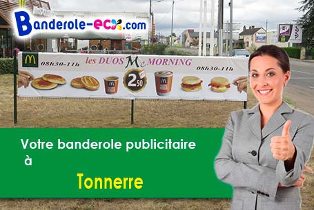 Création graphique gratuite de votre banderole publicitaire à Tonnerre (Yonne/89700)
