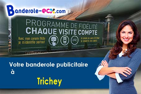 Création graphique inclus pour votre banderole publicitaire à Trichey (Yonne/89430)
