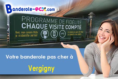 Création graphique inclus pour votre banderole pas cher à Vergigny (Yonne/89600)