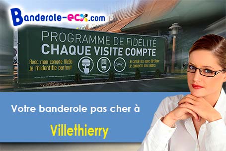 Création graphique gratuite de votre banderole pas cher à Villethierry (Yonne/89140)