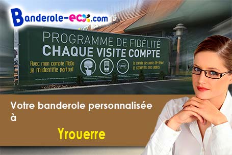 Création graphique gratuite de votre banderole publicitaire à Yrouerre (Yonne/89700)