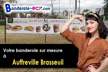 Création maquette offerte de votre banderole pas cher à Auffreville-Brasseuil (Yvelines/78930)