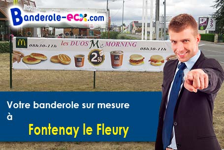 Création maquette gratuite de votre banderole pas cher à Fontenay-le-Fleury (Yvelines/78330)
