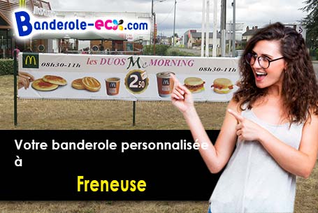 Création maquette offerte de votre banderole publicitaire à Freneuse (Yvelines/78840)