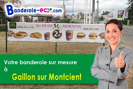 Création graphique offerte de votre banderole publicitaire à Gaillon-sur-Montcient (Yvelines/78250)