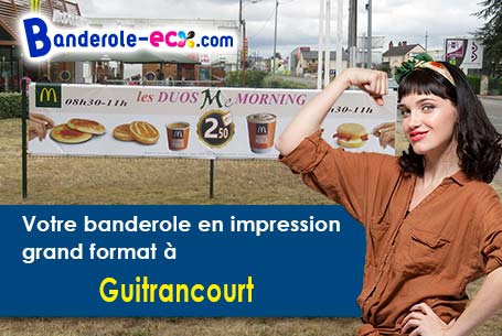 Création graphique offerte de votre banderole publicitaire à Guitrancourt (Yvelines/78440)