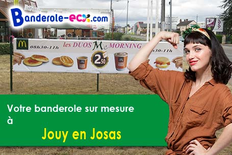 Création maquette gratuite de votre banderole pas cher à Jouy-en-Josas (Yvelines/78350)