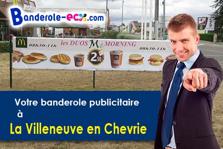 Création maquette offerte de votre banderole pas cher à La Villeneuve-en-Chevrie (Yvelines/78270)