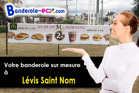Création maquette offerte de votre banderole personnalisée à Lévis-Saint-Nom (Yvelines/78320)