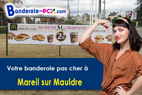 Création maquette offerte de votre banderole publicitaire à Mareil-sur-Mauldre (Yvelines/78124)
