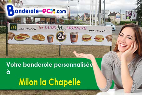 Création maquette inclus pour votre banderole personnalisée à Milon-la-Chapelle (Yvelines/78470)