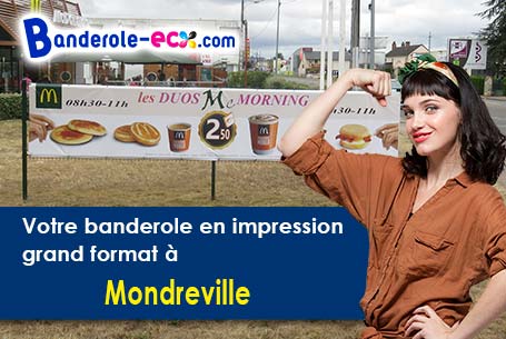 Création maquette offerte de votre banderole personnalisée à Mondreville (Yvelines/78980)