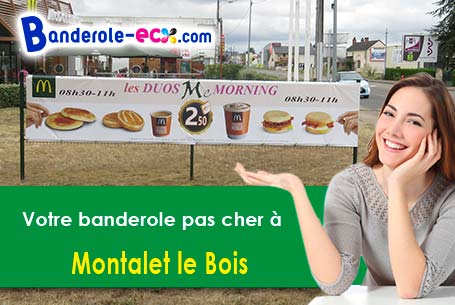 Création maquette gratuite de votre banderole pas cher à Montalet-le-Bois (Yvelines/78440)