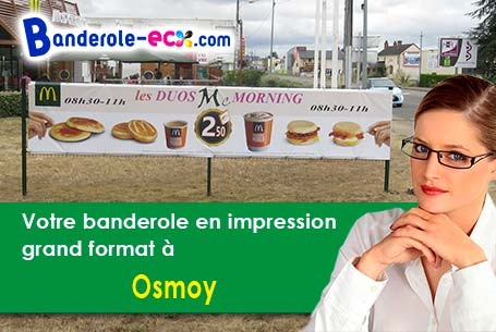 Création graphique offerte de votre banderole publicitaire à Osmoy (Yvelines/78910)