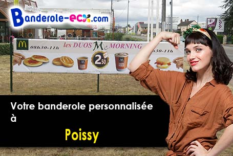 Création maquette offerte de votre banderole publicitaire à Poissy (Yvelines/78300)