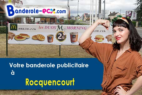 Création maquette gratuite de votre banderole pas cher à Rocquencourt (Yvelines/78150)