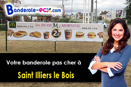 Création maquette offerte de votre banderole publicitaire à Saint-Illiers-le-Bois (Yvelines/78980)