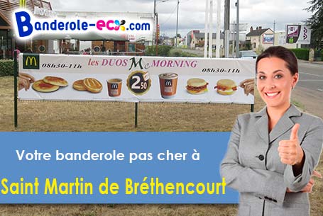 Création maquette offerte de votre banderole publicitaire à Saint-Martin-de-Bréthencourt (Yvelines/7