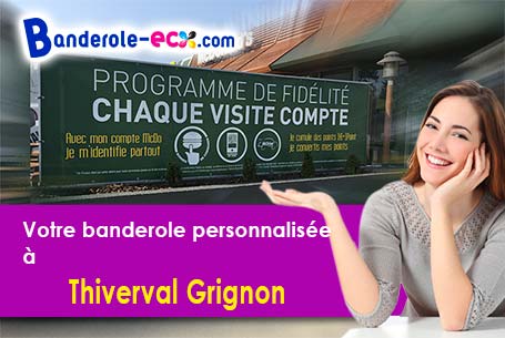 Création graphique offerte de votre banderole publicitaire à Thiverval-Grignon (Yvelines/78850)