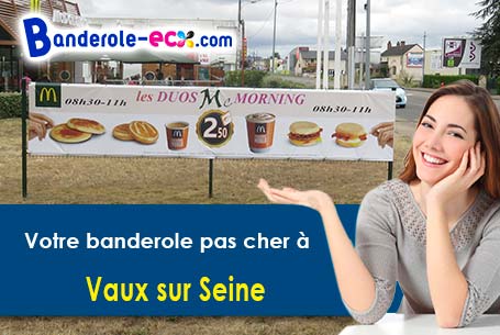 Création maquette offerte de votre banderole publicitaire à Vaux-sur-Seine (Yvelines/78740)