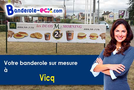 Création maquette offerte de votre banderole publicitaire à Vicq (Yvelines/78490)