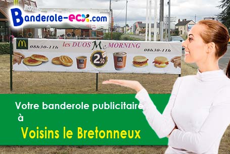Création graphique offerte de votre banderole publicitaire à Voisins-le-Bretonneux (Yvelines/78960)